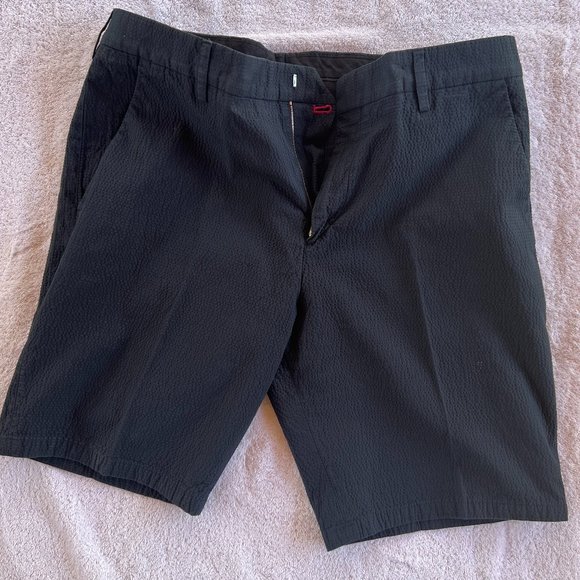 Paul Smith Other - Paul Smith Navy Seersucker Shorts Size 36